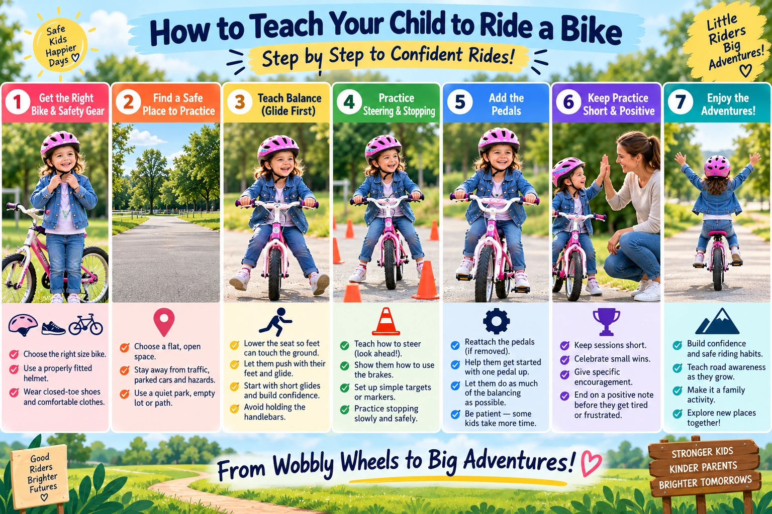 How to teach your child to ride a bike